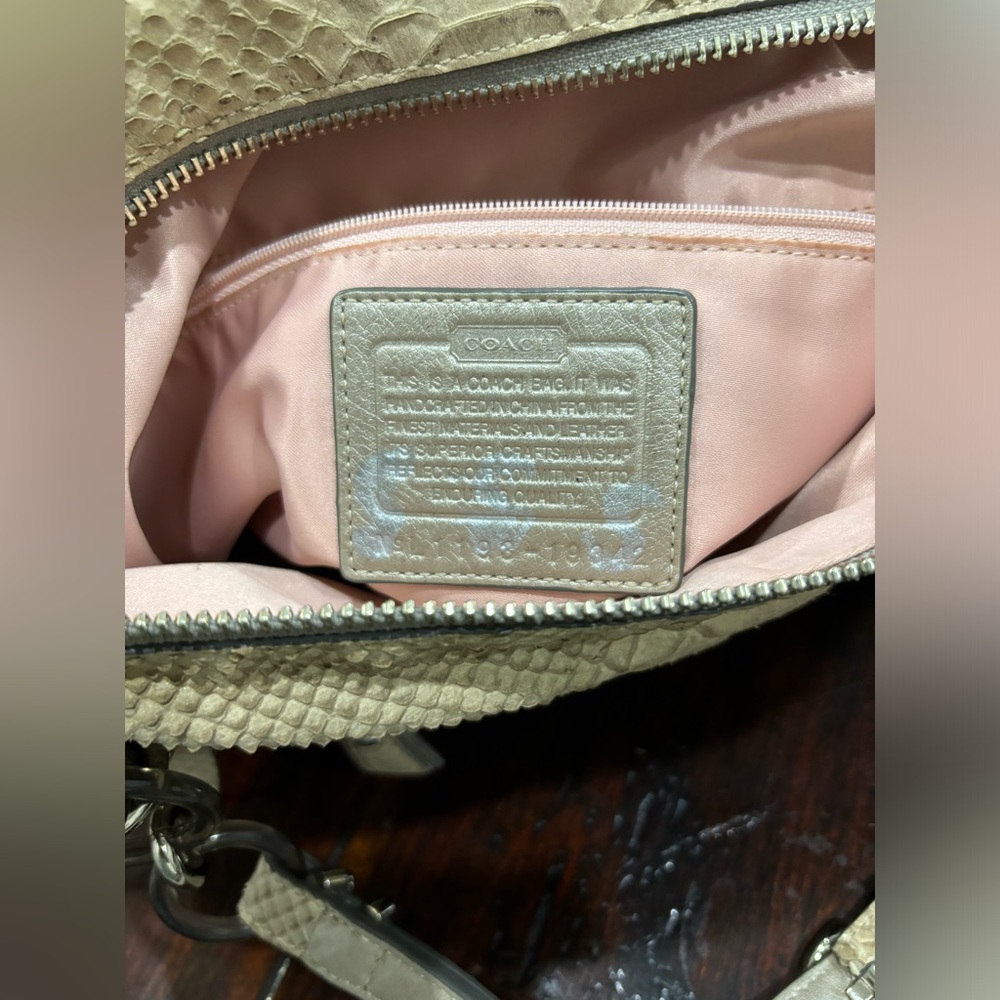 Coach Kristen Phyton Embossed Leather Bag - Picture 13 of 16